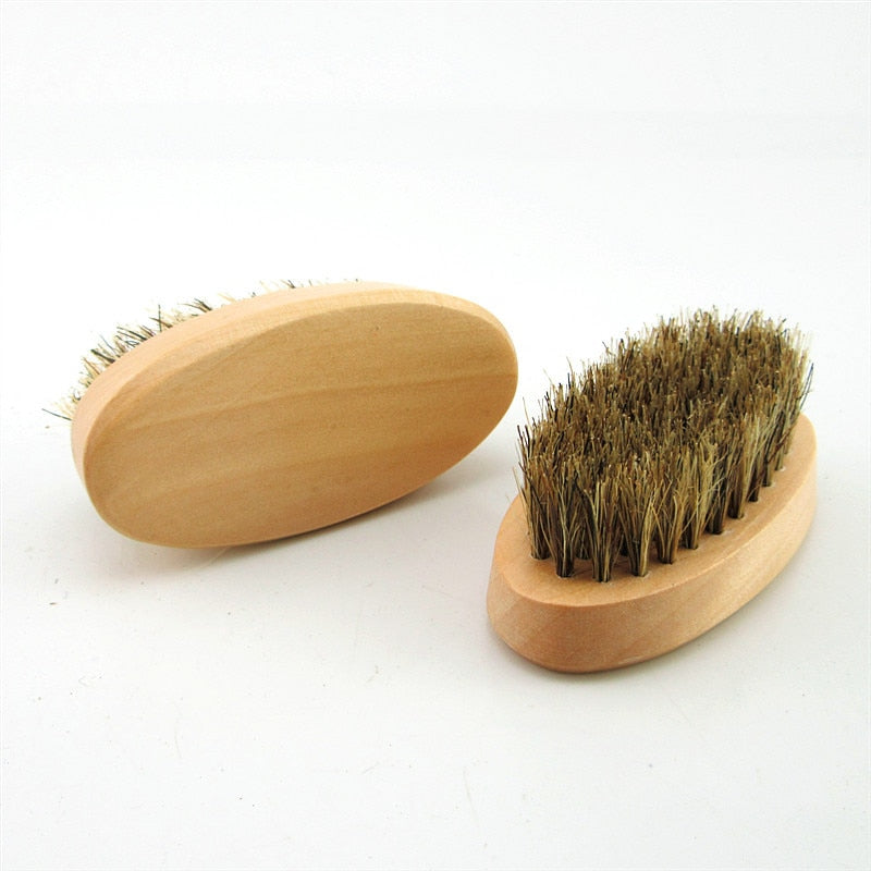 Natural Boar Bristle Beard Brush for Men