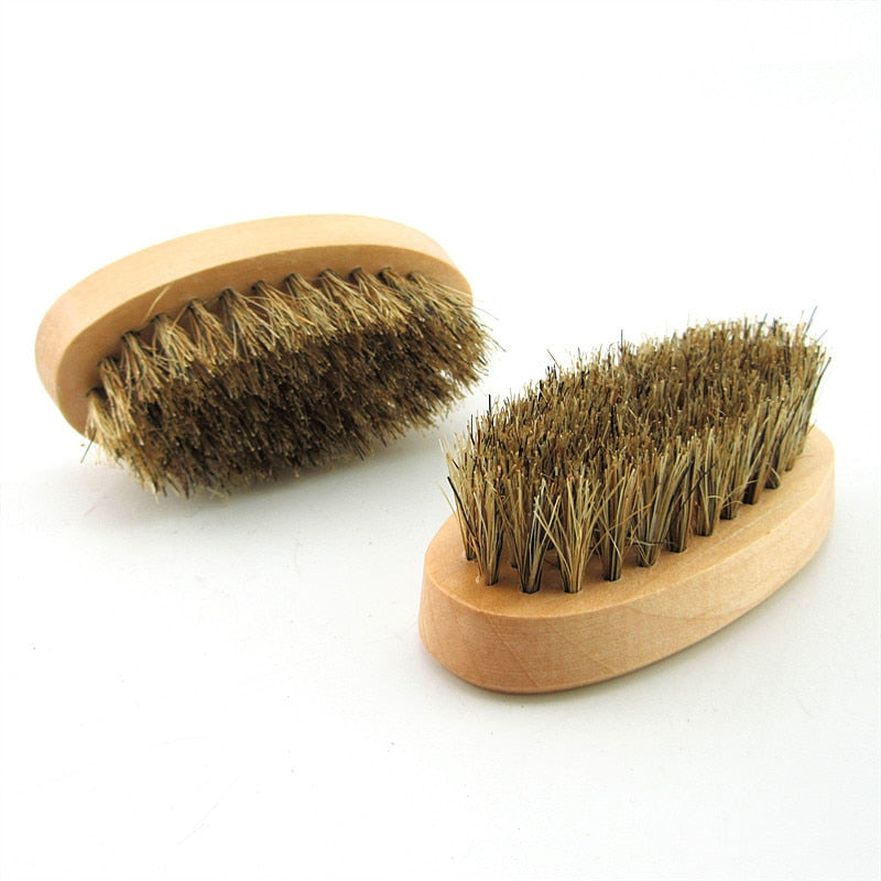 Natural Boar Bristle Beard Brush for Men